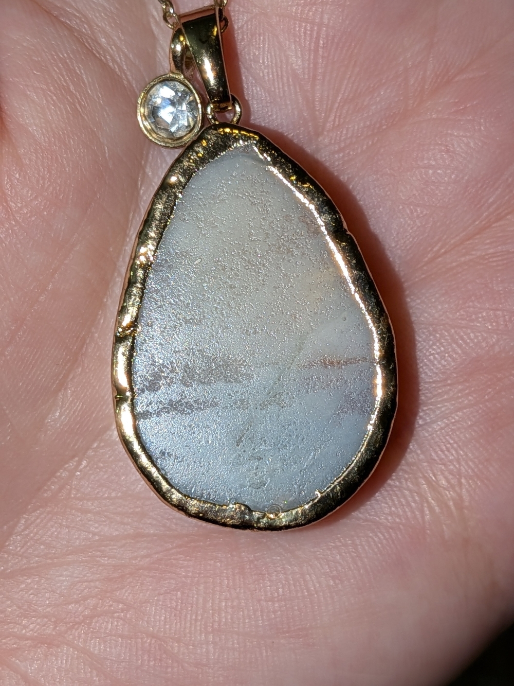 "Blue Skies" Druzy Necklace - Picture 3 of 6